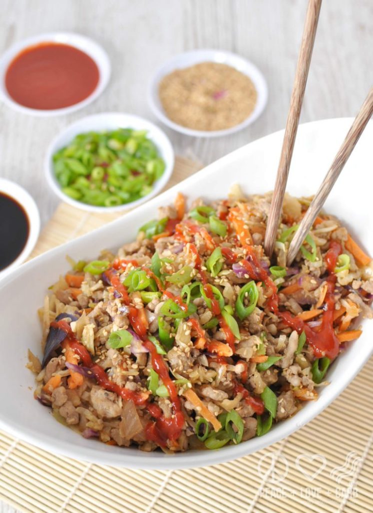 Pork Egg Roll in a Bowl Pork Egg Roll in a Bowl