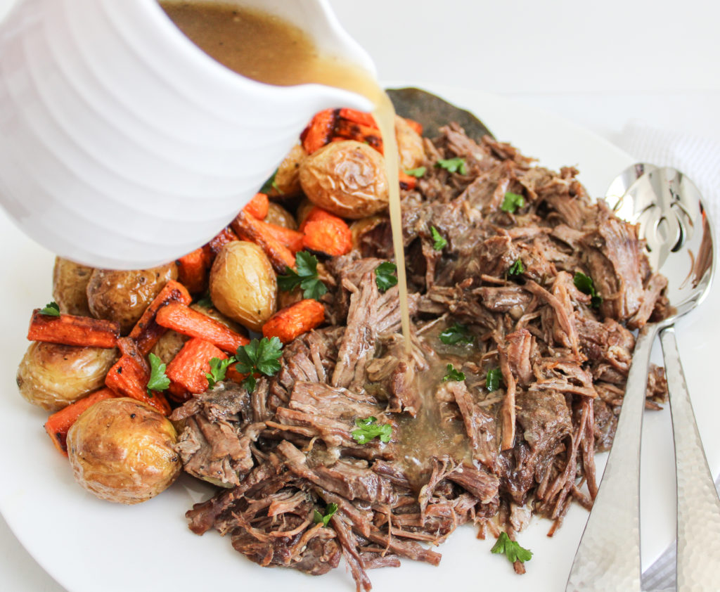 Perfect Pot Roast with Veggies and Gravy