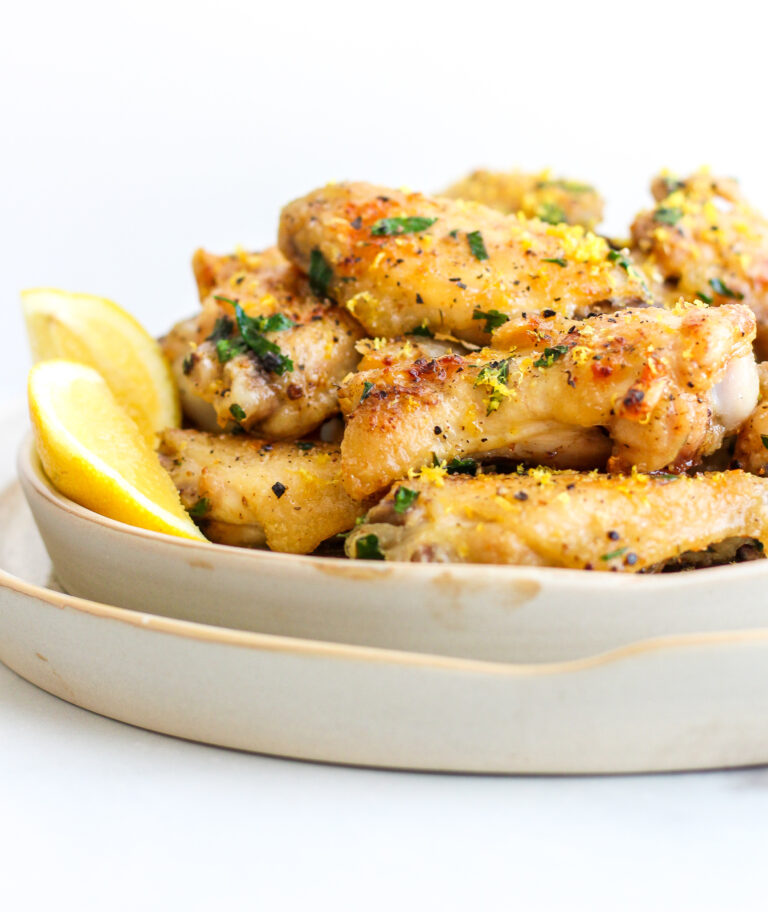 Crispy Lemon Pepper Chicken Wings
