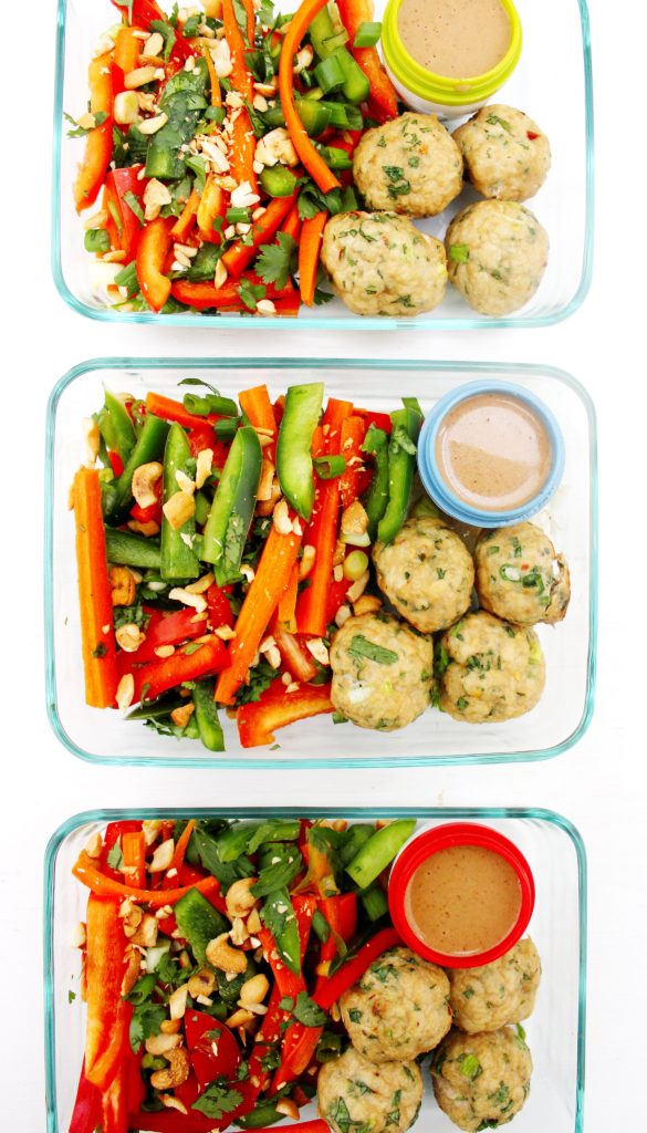 Thai Meatball Meal Prep Bowls Thai Meatball Meal Prep Bowls