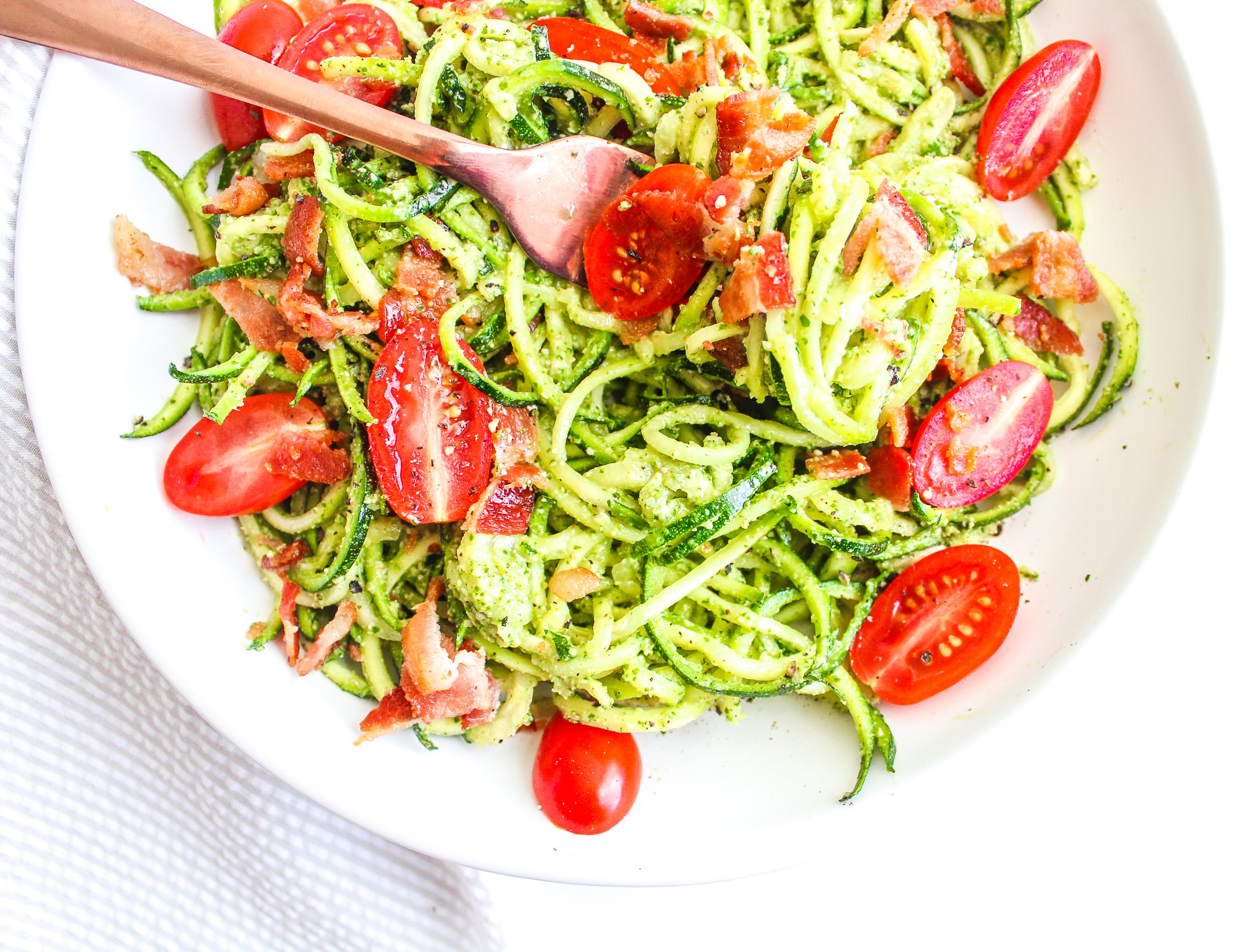 BLT Zoodle Salad