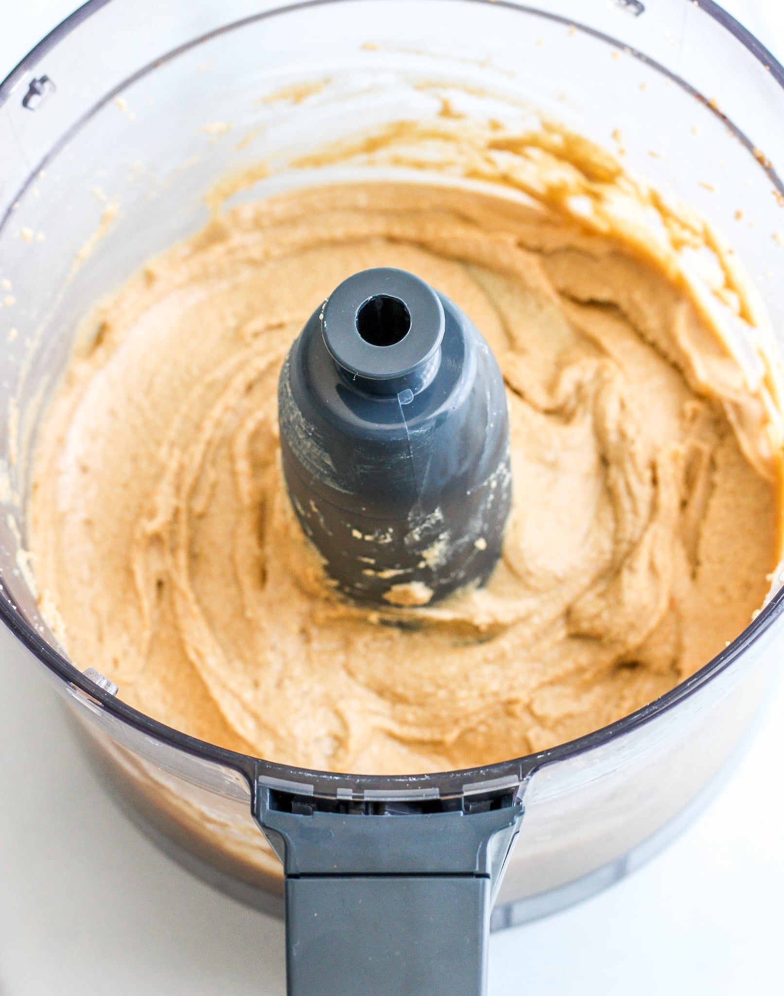 creamy pumpkin spice cashew butter in the food processor 