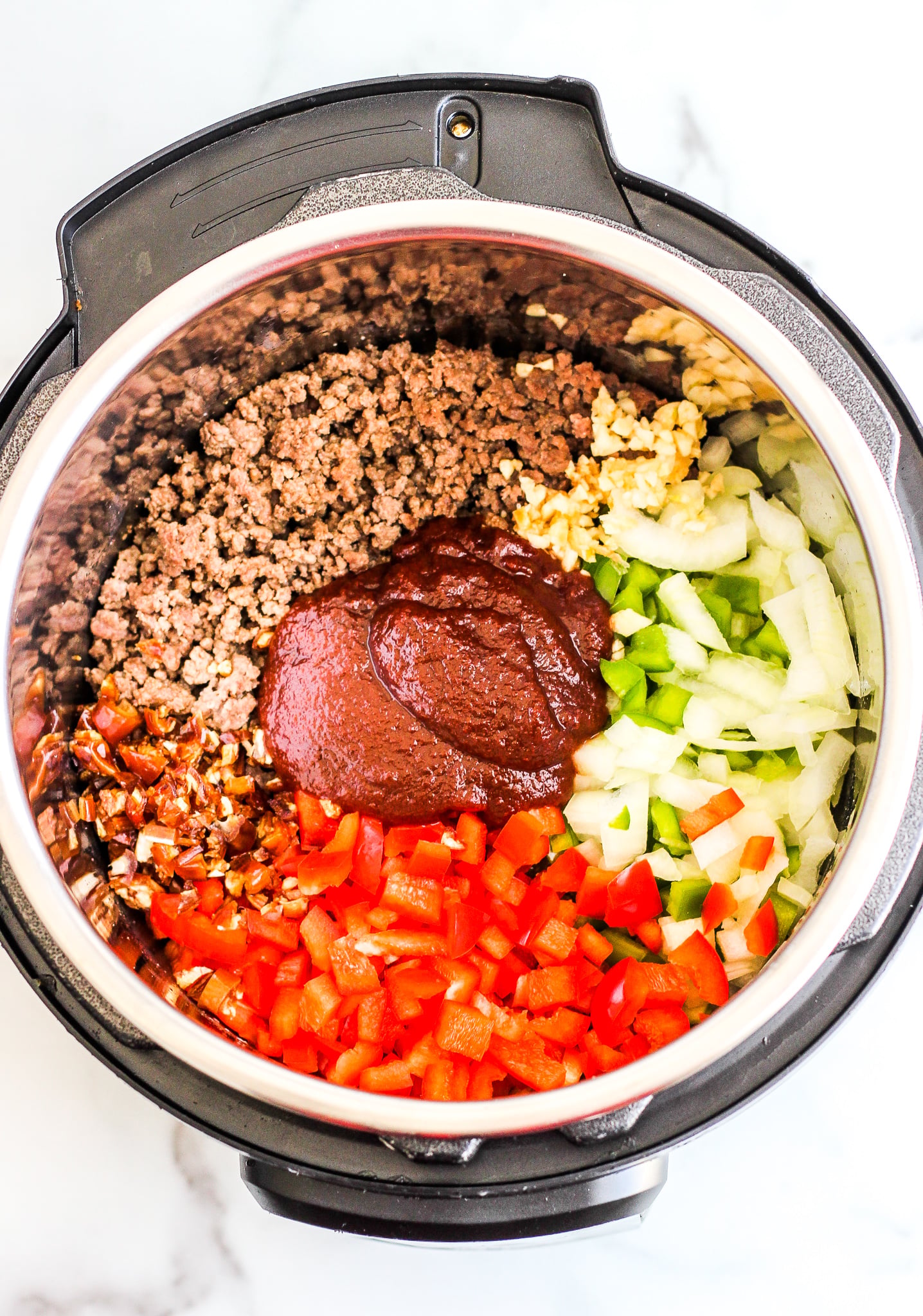 Instant Pot Sloppy Joe Stuffed Sweet Potatoes