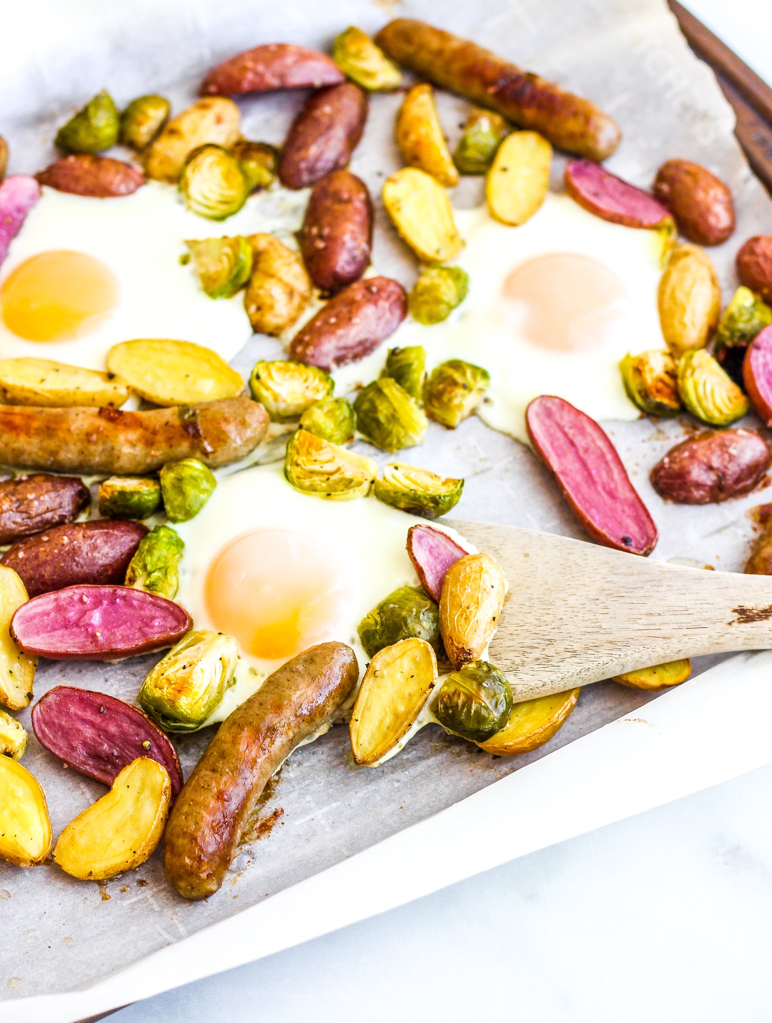 Sausage & Egg Breakfast Sheet Pan Meal