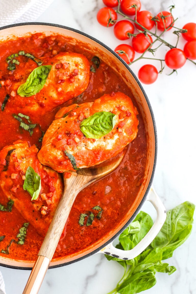 Creamy Tomato Basil Chicken Skillet