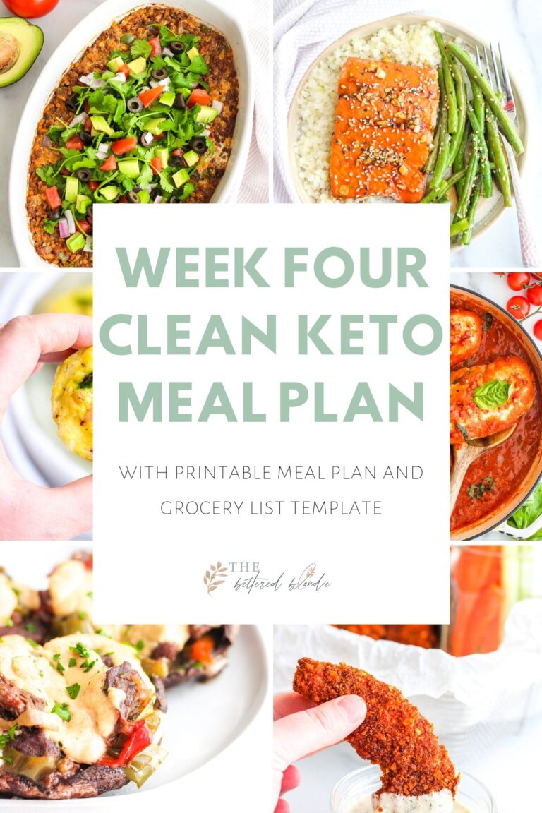 Week Four Clean Keto Meal Plan