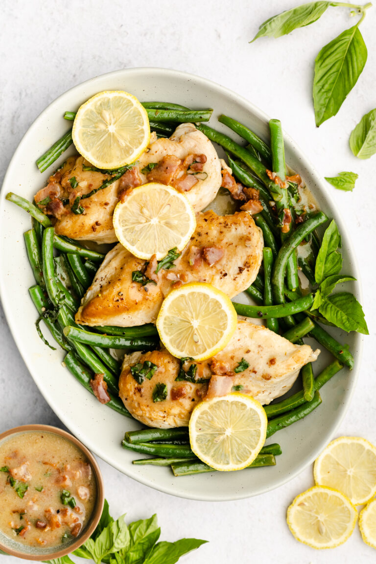 Whole30 Creamy Lemon Basil Chicken